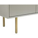 Dorada 57.25 X 19.5 inch High Gloss Grey / Gold Sideboard